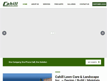 Tablet Screenshot of cahilllawncare.com